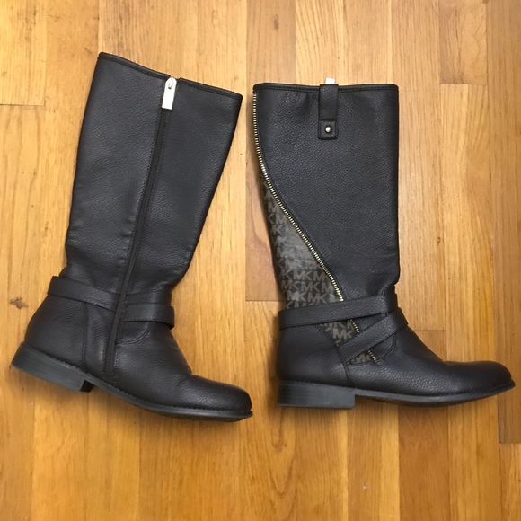 Michael Kors Emma Clare Riding Boots 5 Brown Tall - Picture 2 of 5